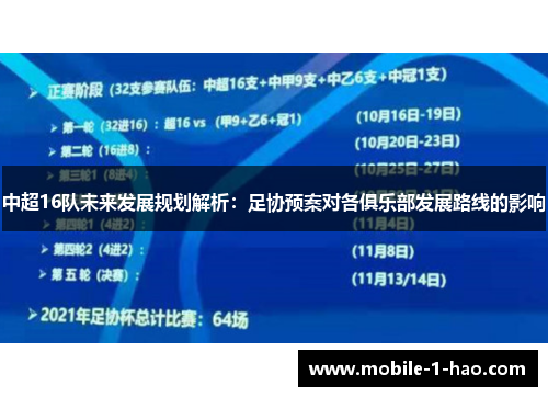 中超16队未来发展规划解析：足协预案对各俱乐部发展路线的影响